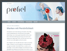Tablet Screenshot of profiel.de